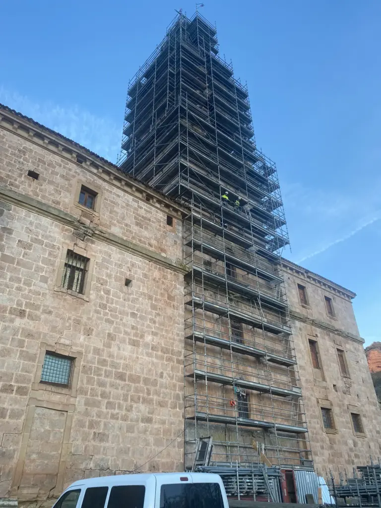 Restauración de la torre del monasterio de Yuso en San Millán de la Cogolla